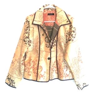 Beautiful Khangura jacket reversible sz XL tan